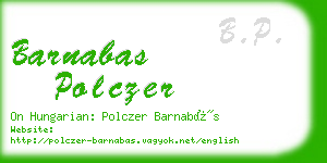 barnabas polczer business card